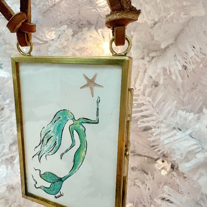 Wish Upon A Star Mermaid Christmas Ornament - Sunshine & Sweet Pea's Coastal Decor