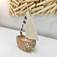 Assorted Driftwood Sailboats