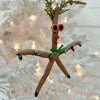 Assorted Reindeer Starfish Christmas Ornament
