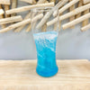 Beach Inspired Pilsner Glass w/Teal Resin