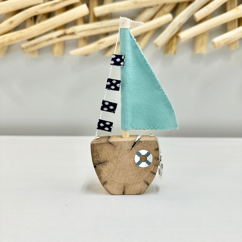 Assorted Driftwood Sailboats