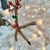 Assorted Reindeer Starfish Christmas Ornament