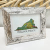 "Virginia Beach" Virginia Mermaid Scales Framed Print