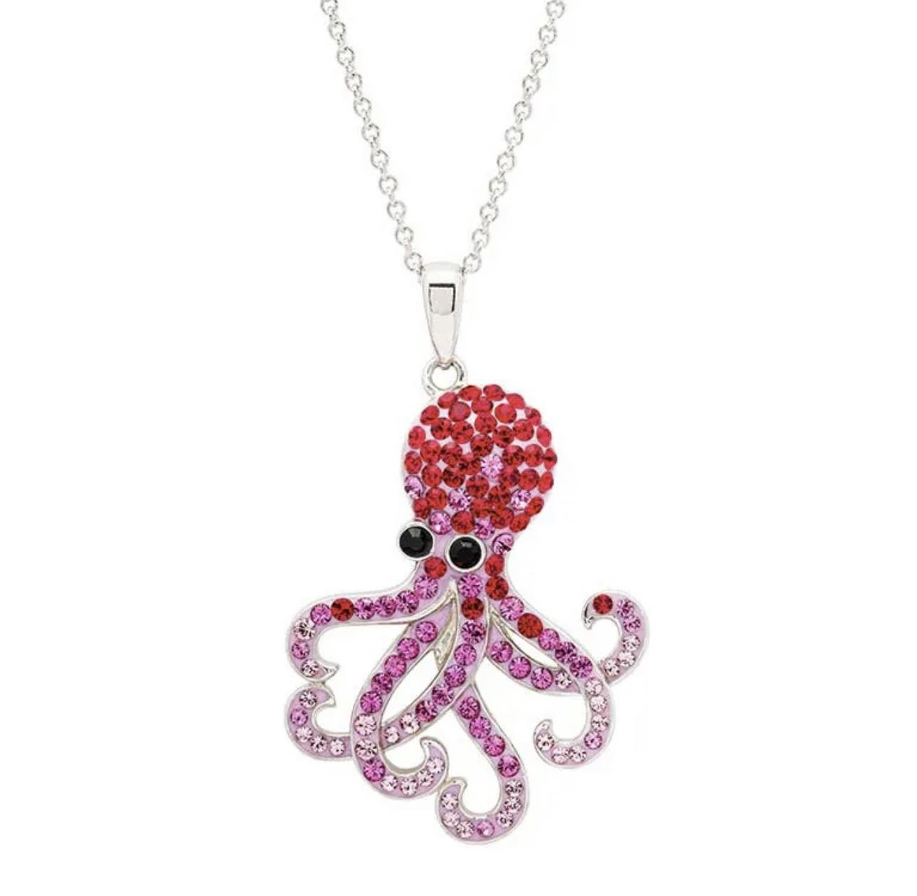 Crystal Octopus Necklace
