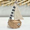 Assorted Driftwood Sailboats