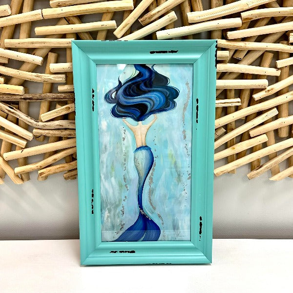 Framed Mermaid Print - Sunshine & Sweet Pea's Coastal Decor