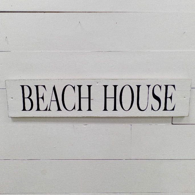 "Beach House" Wooden Sign - Sunshine & Sweet Pea's Coastal Decor