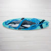 Great White Shark & Octopus on Wooden Surfboard