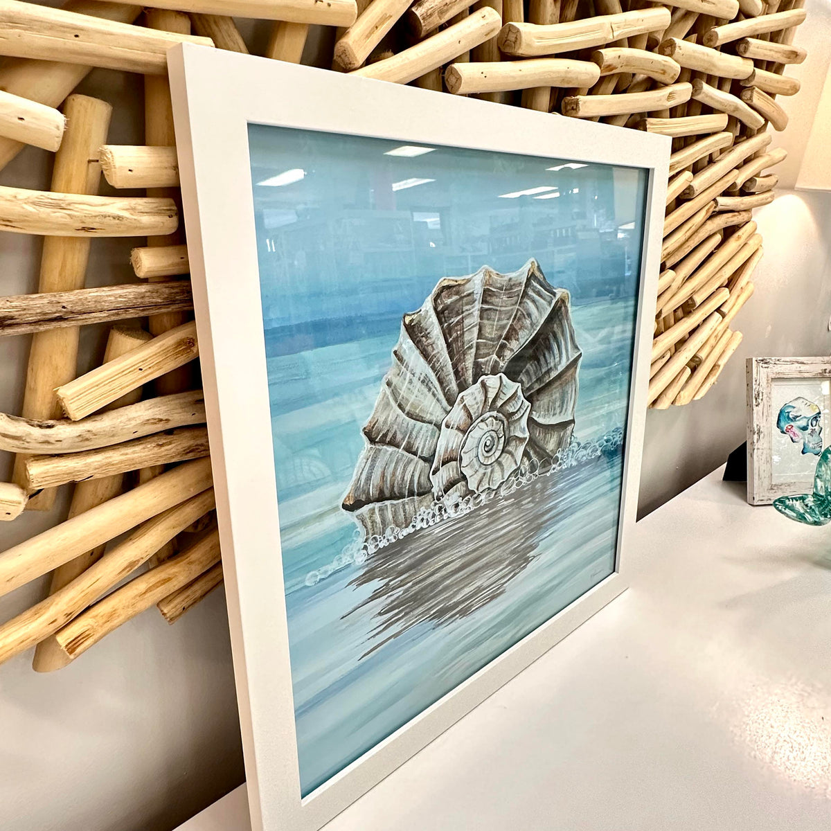Framed Conch Shell Print