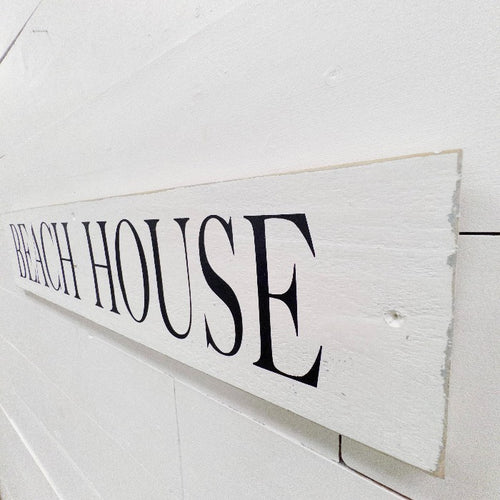 "Beach House" Wooden Sign