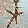 Assorted Reindeer Starfish Christmas Ornament