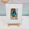 Assorted Mini Framed Resin Art w/ Wooden Easel