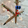 Assorted Reindeer Starfish Christmas Ornament