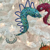 Beaded Seahorse Christmas Ornament (Assorted) Sunshine & Sweet Peas Coastal Decor