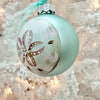 Hand Painted Sand Dollar Glass Christmas Ornament