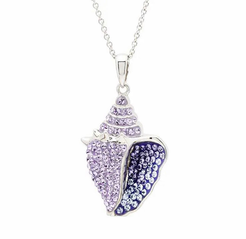 Crystal Seashell Necklace