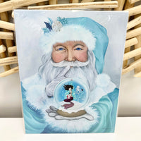 Coastal Santa w/Snow Globe Assorted Prints