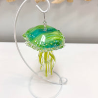 Small Green Glass Jellyfish