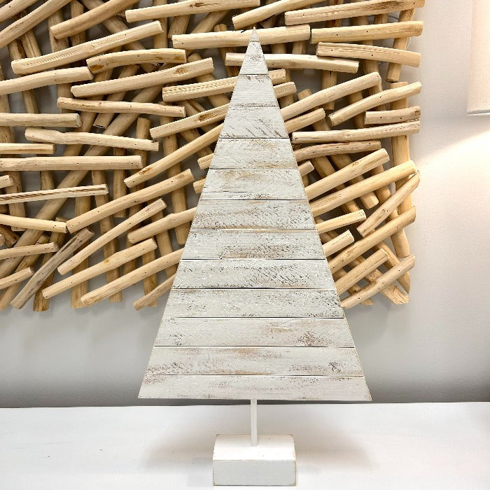 Coastal Inspired Wooden Christmas Tree Coastal White - Sunshine & Sweet Pea's Coastal Decor