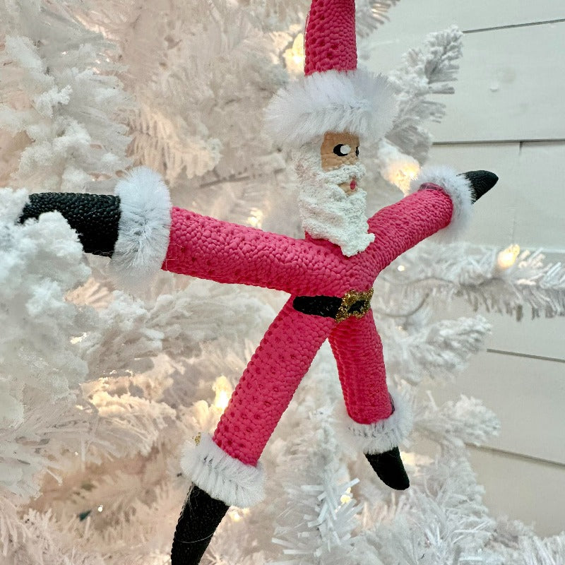 Pink Starfish Santa Christmas Ornament - Sunshine & Sweet Pea's Coastal Decor