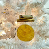 Capiz Shell & Driftwood Christmas Ornament Orange - Sunshine & Sweet Pea's Coastal Decor