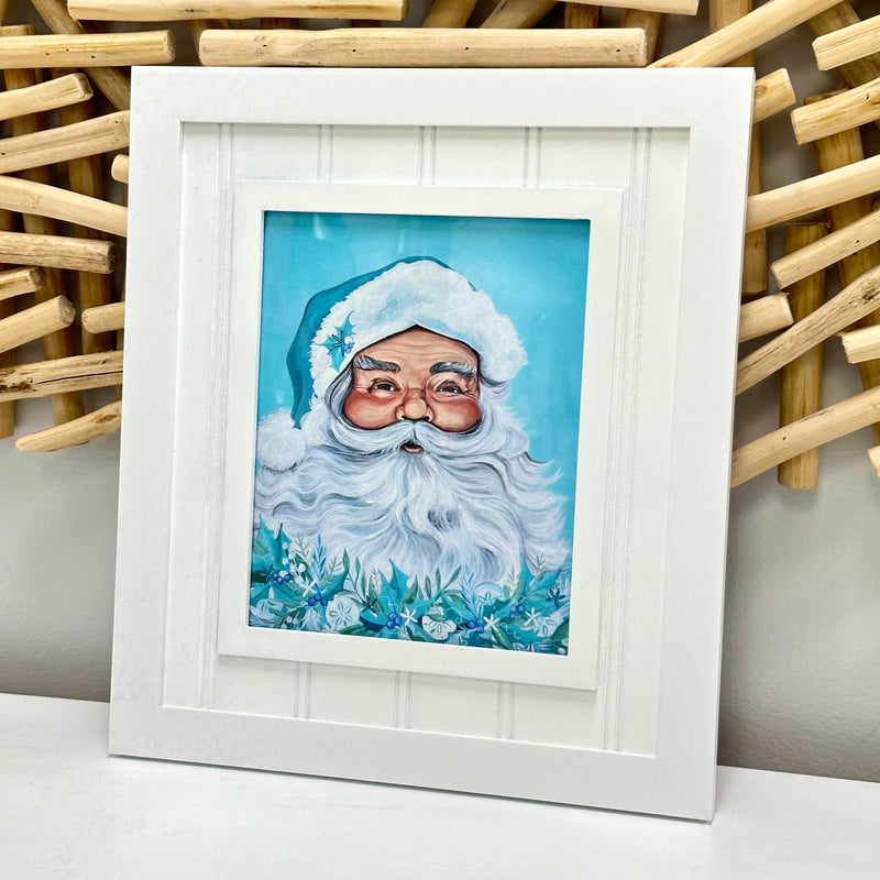 Coastal Santa w/Garland Assorted Prints