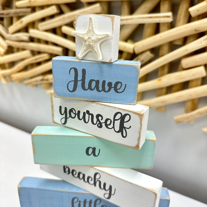 Have Yourself A Beachy Little Christmas Wooden Sign - Sunshine & Sweet Pea's Coastal Decor