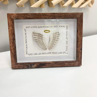 Assorted Angel Wings Framed Seashell Art