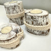 Winter Inspired Driftwood Tealight Holder Set of Three