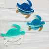 Beach Inspired Teal Resin Sea Turtle