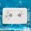 Assorted Skeleton Shaka Hand Stud Polymer Clay Earrings