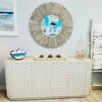 Solid Mango Wood 4 Door Cabinet