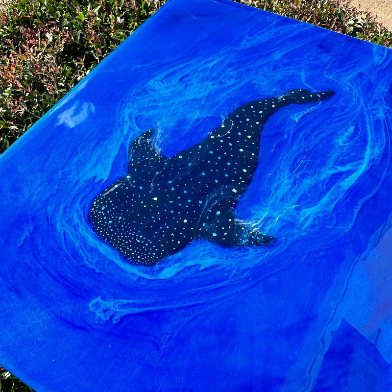 Whale Shark Painting w/Resin