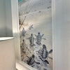 Sea Turtle Hatchlings on the Shore Framed Prints