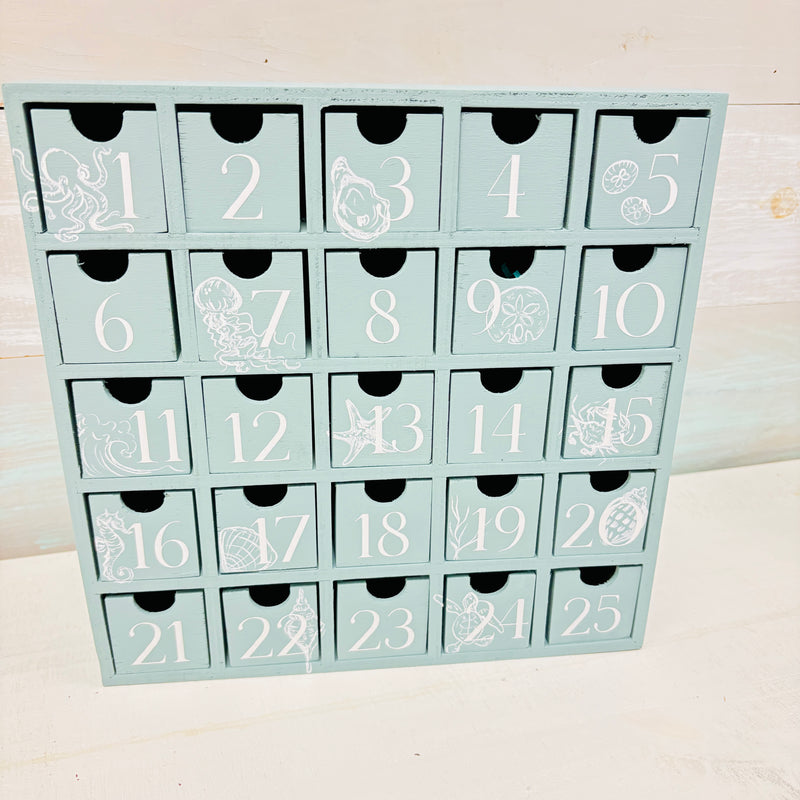 Coastal Hand Painted Advent Box