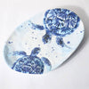 Indigo Sea Life Melamine Dishware Sunshine & Sweet Peas Coastal Decor