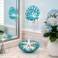 Glass Coral Bowl's