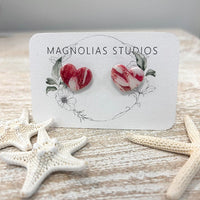 Valentine's Day Inspired Polymer Clay Earrings - Sunshine & Sweet Pea's Coastal Decor