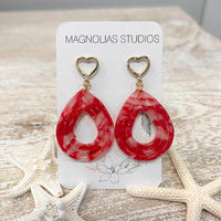 Valentine's Day Inspired Polymer Clay Earrings - Sunshine & Sweet Pea's Coastal Decor