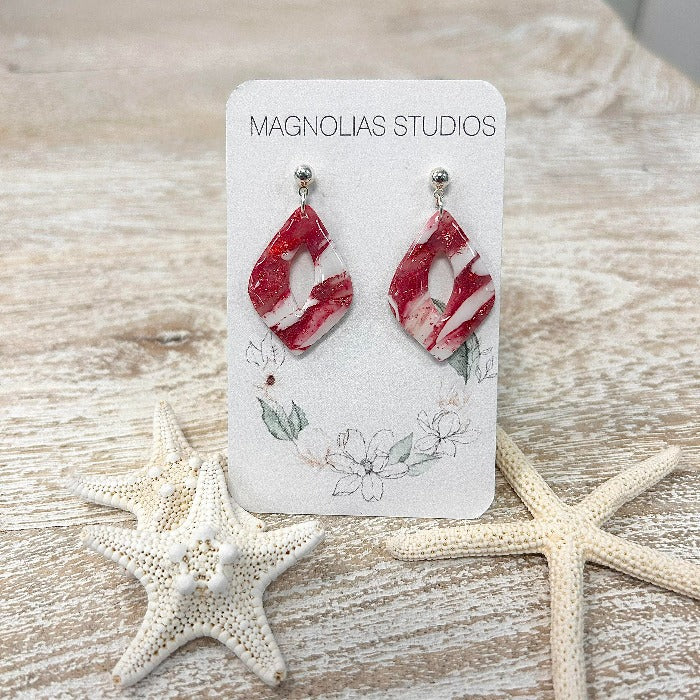 Valentine's Day Inspired Polymer Clay Earrings - Sunshine & Sweet Pea's Coastal Decor