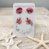 Valentine's Day Inspired Polymer Clay Earrings - Sunshine & Sweet Pea's Coastal Decor