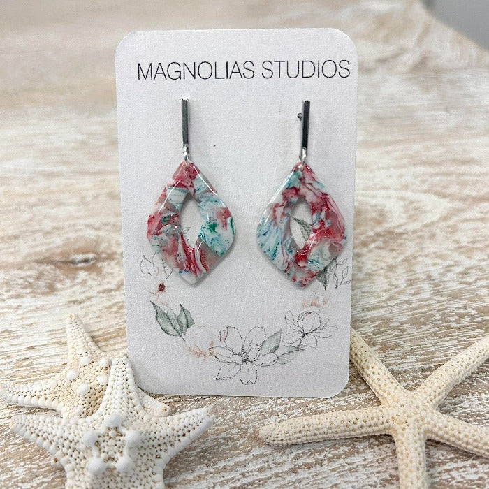 Valentine's Day Inspired Polymer Clay Earrings - Sunshine & Sweet Pea's Coastal Decor