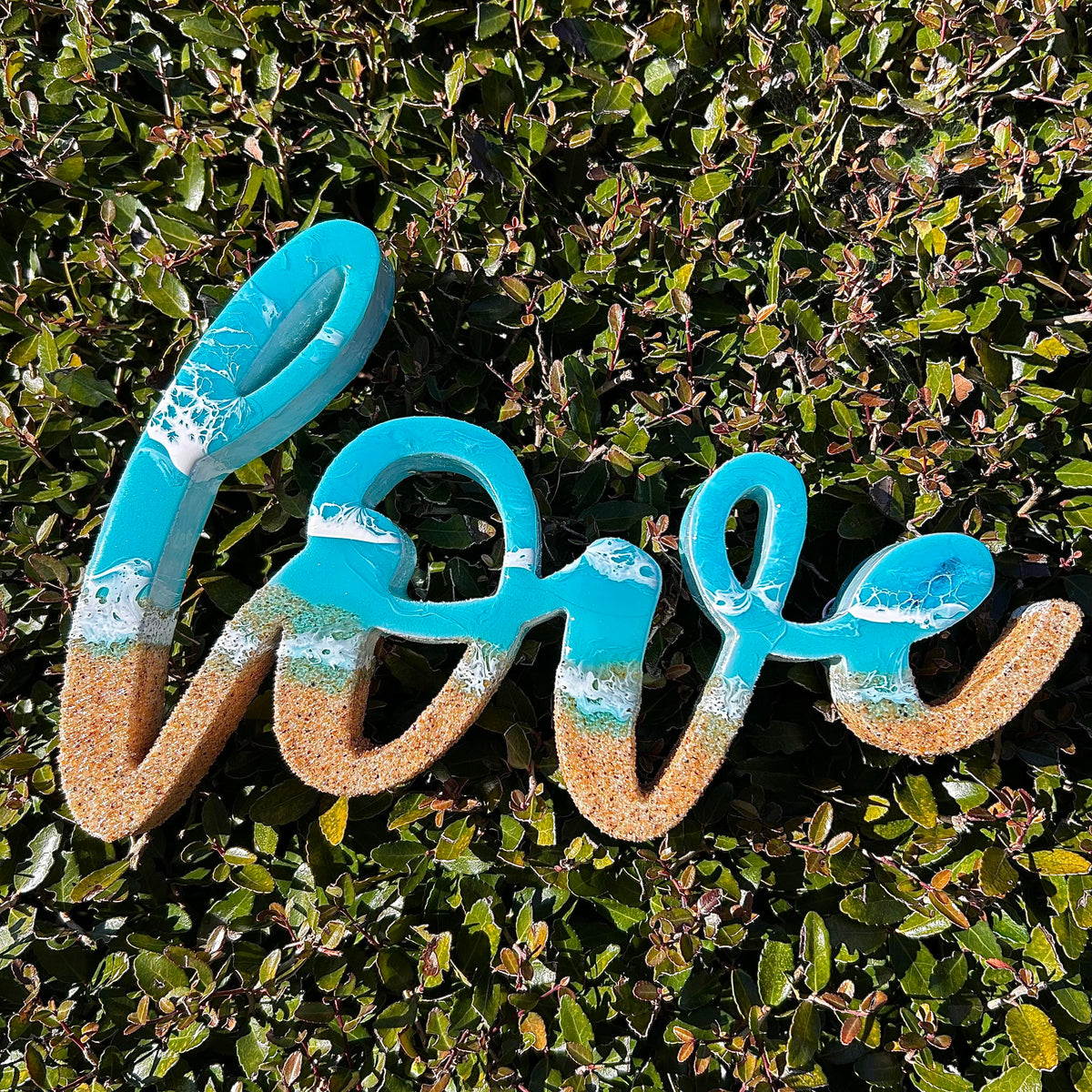 Love Beach Inspired Word Art