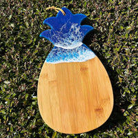 Assorted Pineapple Bamboo Charcuterie Boards w/Resin