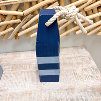 Striped Wooden Buoy
