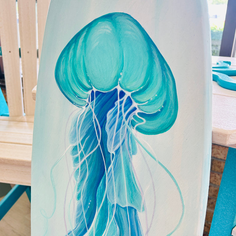 4 Foot Hand Painted Wooden Surfboards