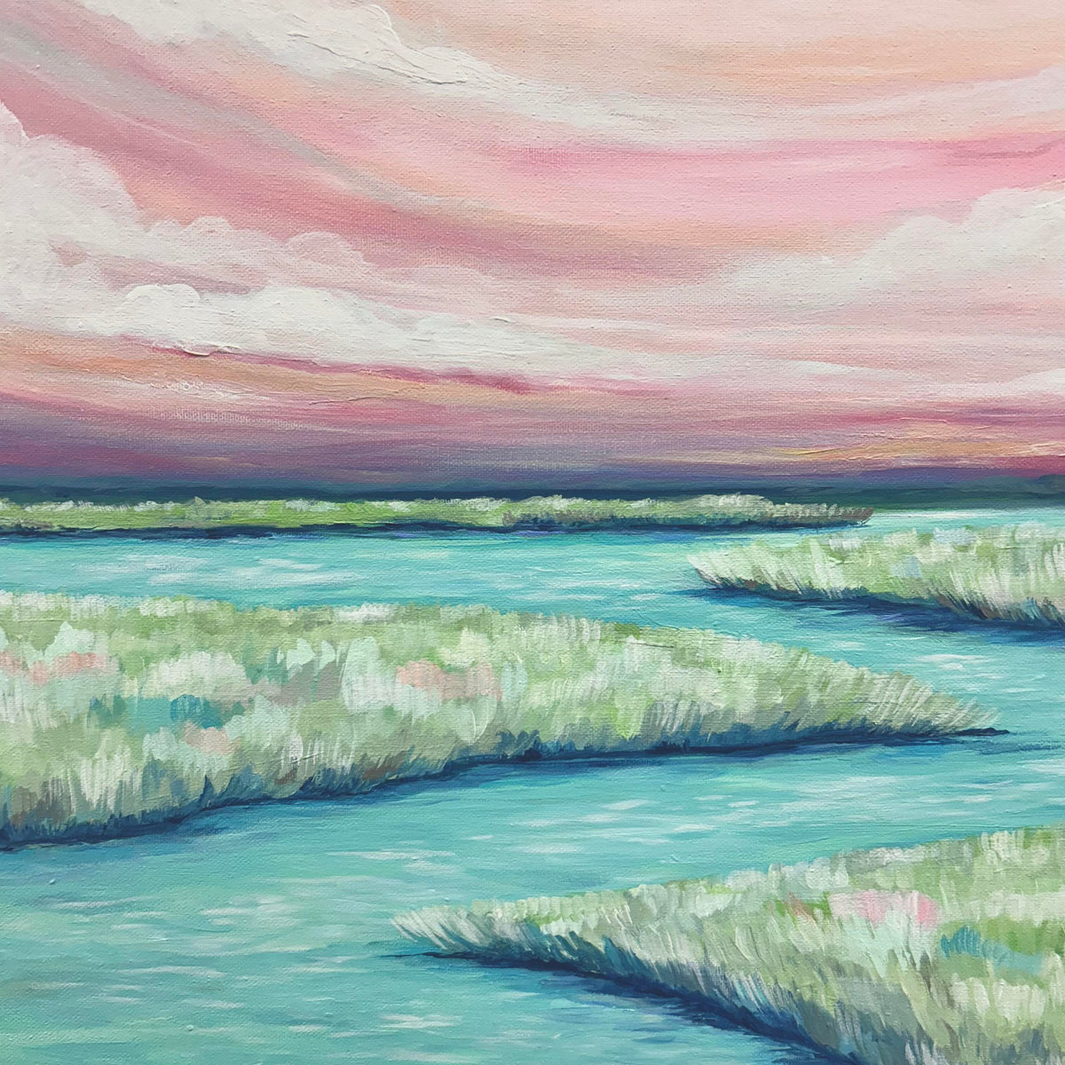 Marsh Sunset Original Painting