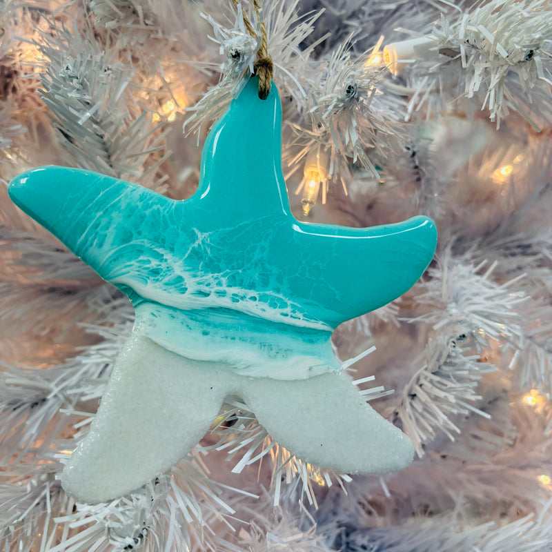 Assorted Starfish Resin Christmas Ornaments