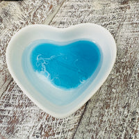 Assorted Resin Poured Heart Ring Dishes
