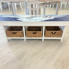 Long Bench w/ 3 Removable Baskets w/ Anastasia Musick Artwork